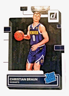 2022 Donruss Christian Braun Rookie #221 Nuggets - Image 1 of 2