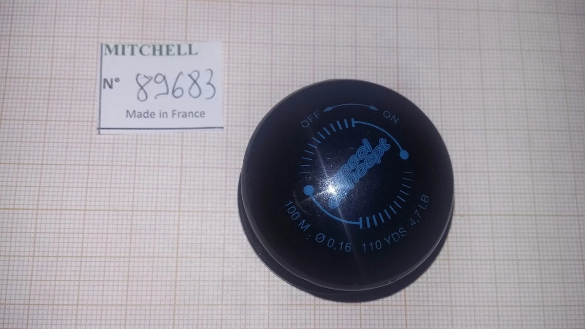 Moulinet De Pêche Mitchell 400 Vintage Haute Vitesse - Bleu, Fabriqué En France