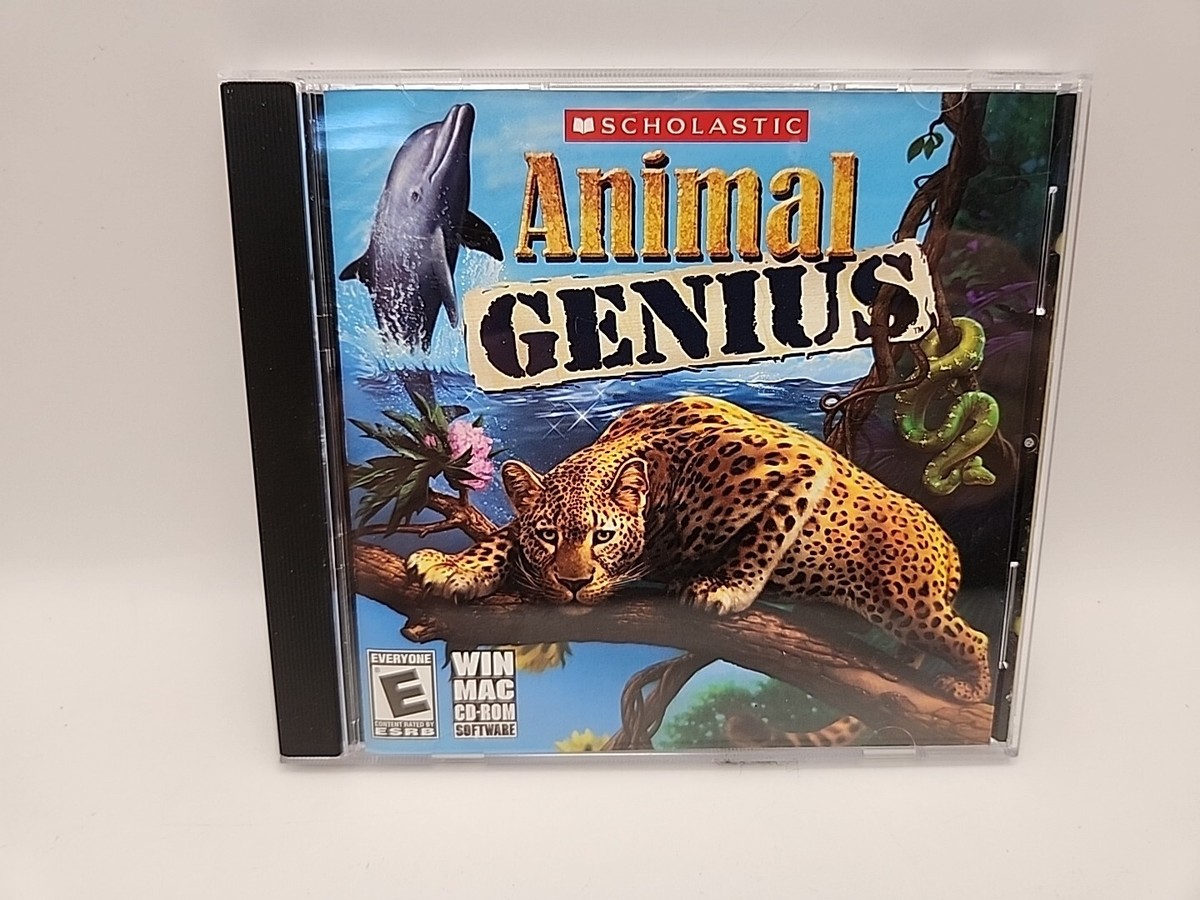 Scholastic Animal Genius PC CD-ROM Windows/Mac 2008 Scholastic Inc