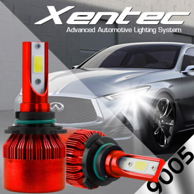 2X Cree 388W 38800LM HB3 9005 COB LED Headlight Bulb 6500K Single White Beam