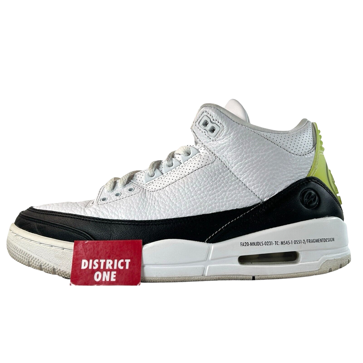 Fragment Design x Air Jordan 3 Retro SP White - Size 9 - DA3595