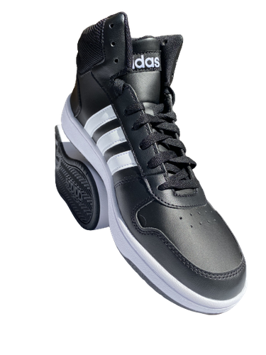 ADIDAS HOOPS 2.0 MID Black/White Athletic Shoes men's size 10 FY8618 | eBay