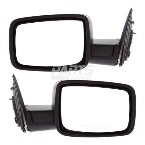 New Manual Door Mirror Textured Left & Right Side Fits 2009-2010 Dodge Ram 1500