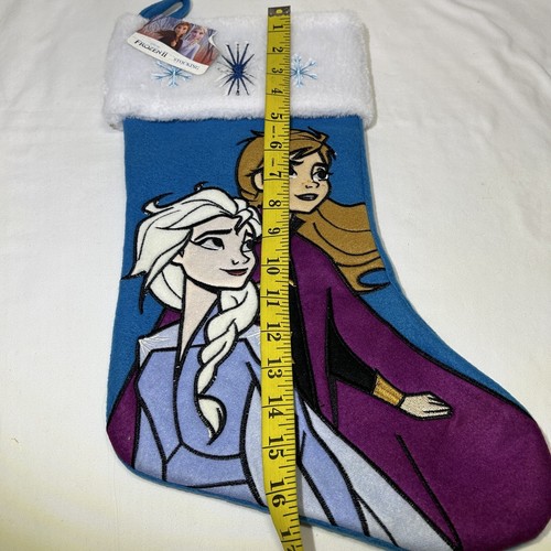 Disney Frozen II 2 Elsa and Anna Christmas Stocking 16" Embroidered - Picture 2 of 4