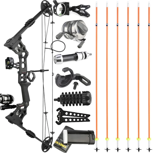 20-70lbs Bowfishing Set Adjustable Archery Compound Bow Fishing Hunt 320fps - Picture 21 of 28