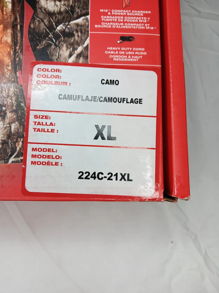 Milwaukee 224C-21XL Milwaukee Tool M12 Camo Heat Jacket Kit, XL - Image 2 of 4