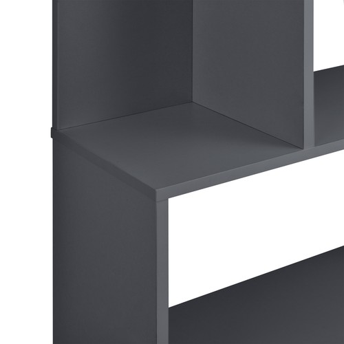 Librería Estante CDs y Libros Soporte para DVDs 6 Niveles para Almacenar Gris - Imagen 6 de 7