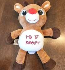 My First Rudolph The Red Nosed Reindeer Plush 9" Christmas Baby Stuffed Toy