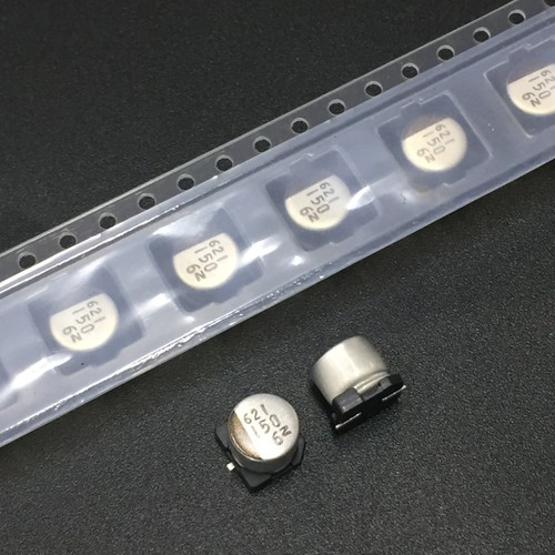 50pcs 6.3V 150uF 6.3V NIC NACZ 6.3X6.3mm SMD Aluminium Condensateur électrolytique - Photo 2/2
