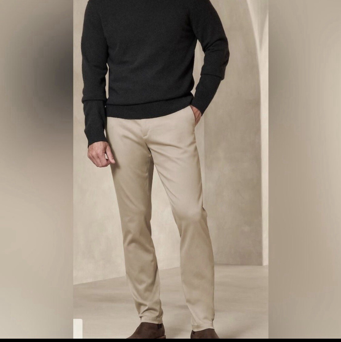 Banana Republic Rapid Movement Chino Fulton Skinny Fit Men's 33W x 32L NWT