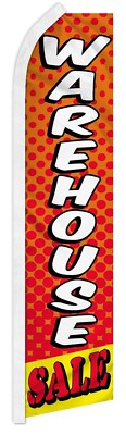 Pack of 2 Warehouse Sale Swooper Super Feather Marketing Flag 100D