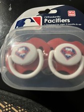 MLB Philadelphia Phillies 2-Pack Pacifiers, NEW