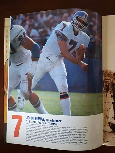 Vintage 1986 Denver Broncos Yearbook: John Elway, Dan Reeves, & Player Profiles - Picture 8 of 10