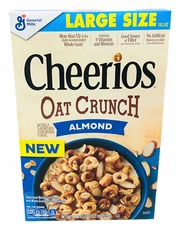 Cheerios Oat Crunch Almond Cereal 18.2 oz General Mills