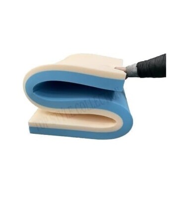 High Density Blue Firm Foam Base with Memory Foam Bonded Layer Polsterschaum