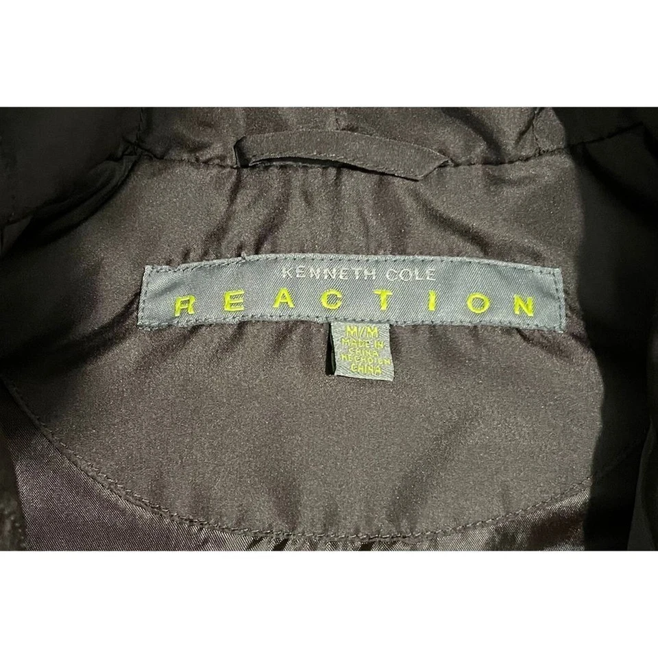 Kenneth Cole Reaction Womans Puffer Vest Quilted Brown Down FIlled - Image 2 of 4