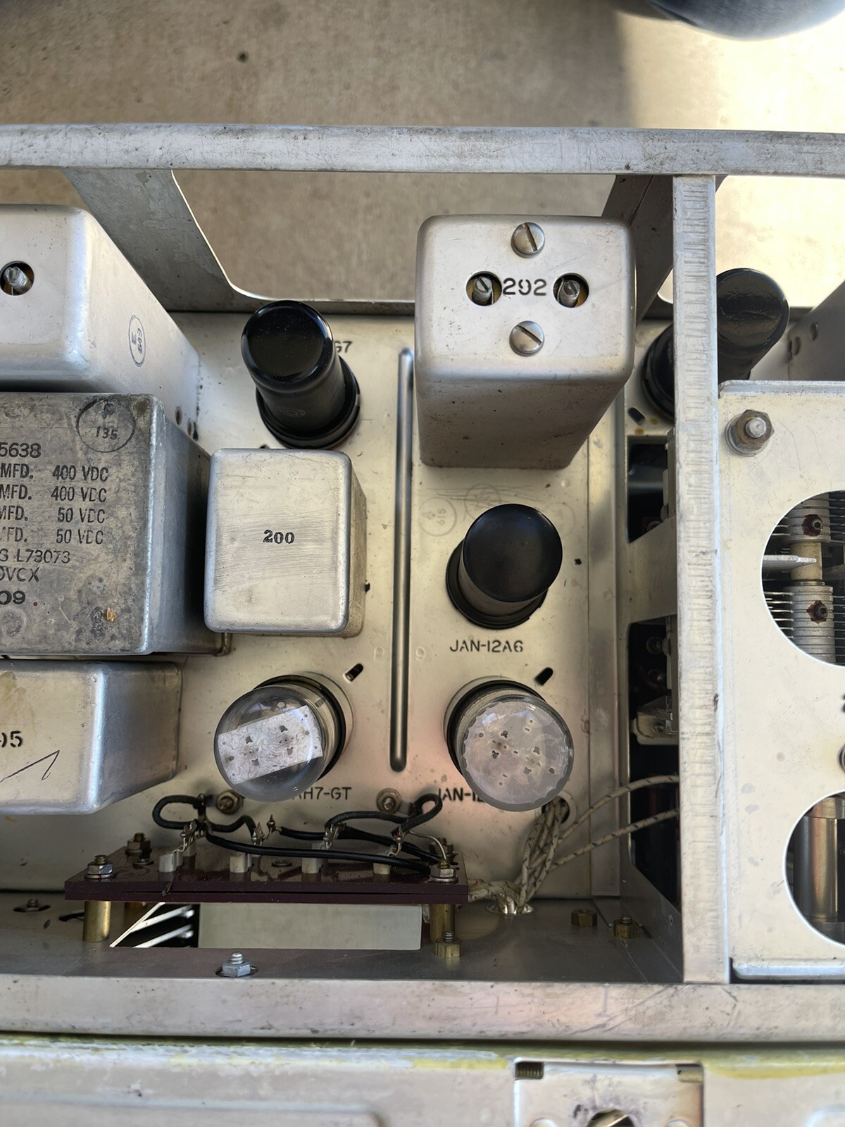 Vintage 1960s Bendix US Army tube radio reciever transmitter bc-624-c 625-am