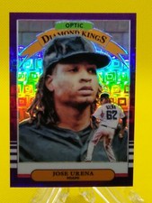 Jose Urena 2019 Optic DK PANDORA PURPLE PRIZM #20 Miami Marlins ***42/99***