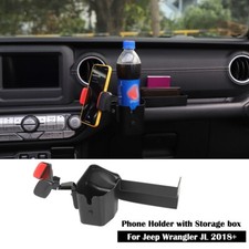 360  Rotate Mobile Cell Phone Holder Storage Box For Jeep Wrangler JL JLU 2018 