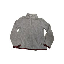 NWT NEW Gucci boys Heather gray fleece zip up sweater GG logo and Web detail 4y