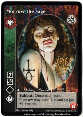 Morrow the Sage Gangrel Antitribu Third Edition V:TES VTES Vampire CCG