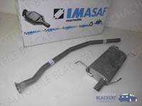 Imasaf Auspuff Set Mittelrohr+Endtopf für Mitsubishi Grandis 2.0 Di-D 2005-2010