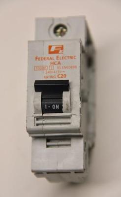 FEDERAL ELECTRIC STABLOCK HCA C20 - 20A #S725