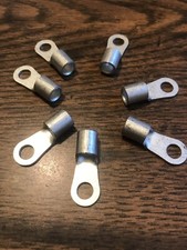 30 - 6 AWG 14-6 Type Non Insulated 2 Copper Ring Terminal Ends Great Quality