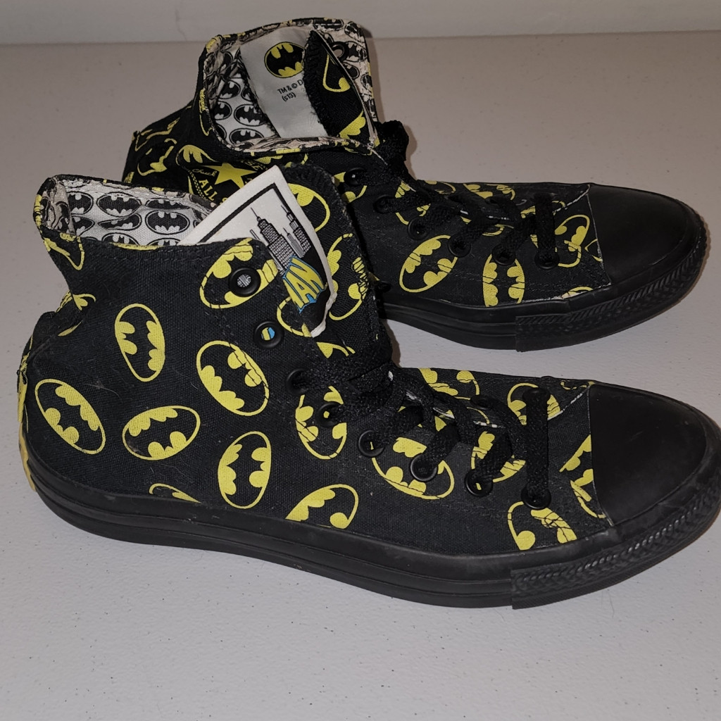 Converse All Star DC Batman Hi Top Sneakers Mens 8 Wo… Gem