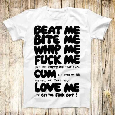 T-Shirt Beat Bite Whip Me Adam Ameisen Meme Männer Frauen Unisex Top 3658