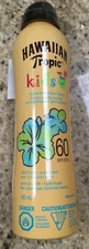 HAWAIIAN TROPIC KIDS  CLEAR SPRAY SPF 60 6 OZ 180 mL NEW