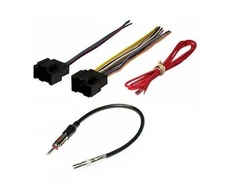 Aftermarket Radio Car Install Antenna Adapter Wiring Wire Harness Plug Set Kit