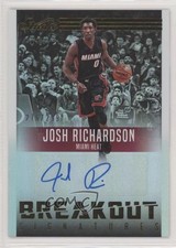 2016-17 Panini Studio Breakout Signatures 276/299 Josh Richardson #28 Auto 0q0