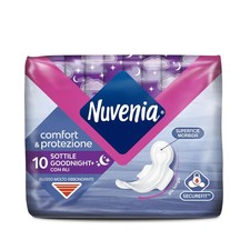 Nuvenia Comfort & Protezione - Assorbente Sottile Con Ali Notte, 10 assorbenti