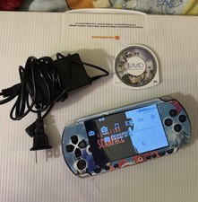 Sony PSP-1000 Black Console with Charger + Dynasty Warriors 2 Game FLAWED READ