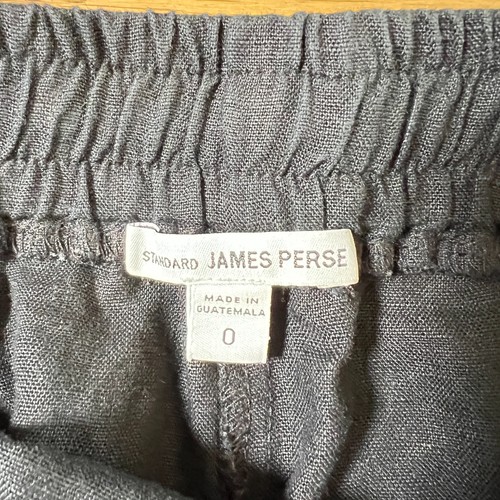 Pantalone donna Standard James Perse cropped gamba larga cotone nero taglia 0 preppy - Foto 3 di 5