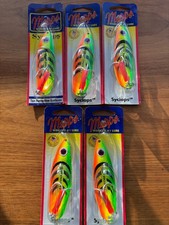 5 HOT NEW Mepps Syclops Spoons 1 oz  SY3 Hot Firetiger HFT USA Made Musky Pike