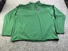 Levelwear Men’s XXL 1/4 Zip Pullover Metro Rider Green Polyester Spandex New