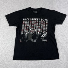 Backstreet Boys Shirt Mens Med Black DNA World Tour 2019 Concert Band Tee Music