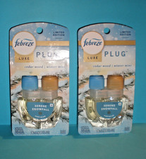 Febreze Plug Cedar Wood Winter Mint Limited Edition Scented Oil Refills