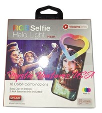 RGB Heart Selfie Light 18 Color Combinations Vlogging LED On Air Halo Fun