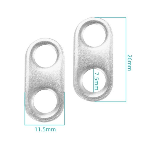 Eggbeater Style Bicycle Pedal Cleats Replacement Parts with Brass Locking Plate - Picture 7 of 9
