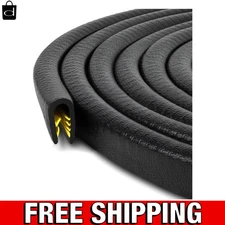 Flexible Black Edge Trim - 10ft Durable Trim for Cars and Boats, 1/4 Inch Fit