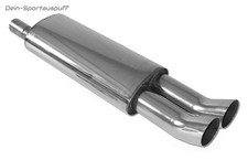 Fox Sportauspuff Opel Astra F Caravan 1-Punkt 2x76 DTM rund scharf