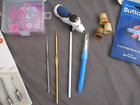 Vintage Sewing Lot Zippers Hooks Pins Snaps Needle Clothing Repair Book — photo 7