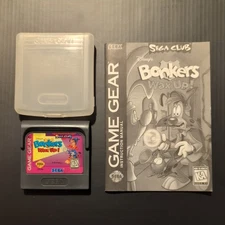 Bonkers: Wax Up! Sega Game Gear GG Cart Manual Protector Case. Tested. Works.