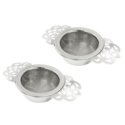 Stainless Steel Fine Mesh Tea Strainers with Bowl 2 Pack Loose Leaf Tea Infuser