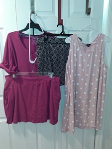 4 Pieces Skorts, dress, travel outfit Sz XXL cotton