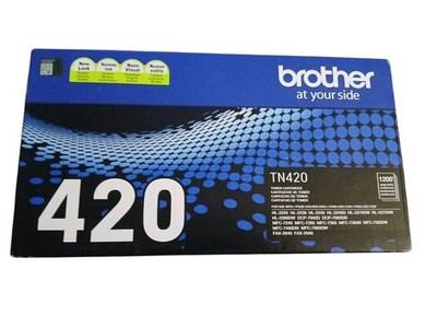 Brother Genuine TN420 Mono Laser Toner Cartridge, Black