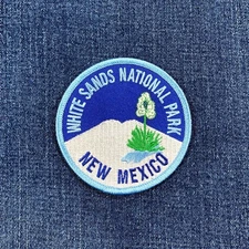 White Sands National Park Patch - Embroidered New Mexico Badge 3" Iron Or Sew On